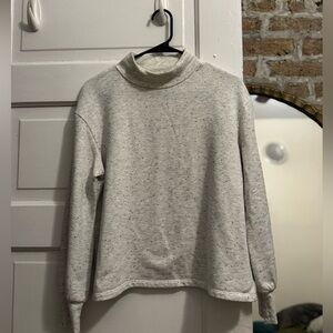 Miles by Madewell, gray loose turtleneck sweater